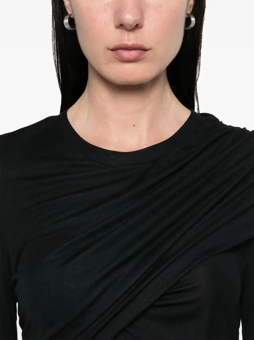 Midnight Brown Leather Le Calisso Rond Handbag