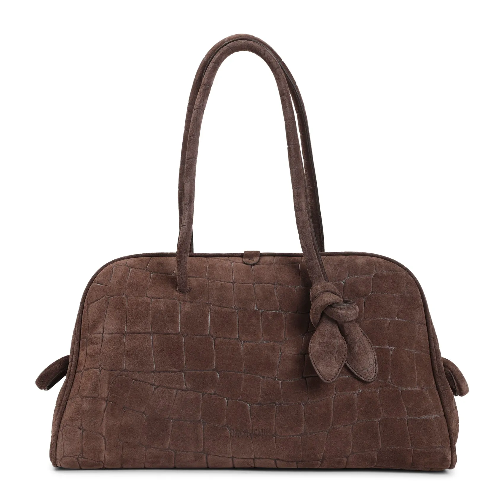 Dark Brown Suede Leather Le Turismo Handbag