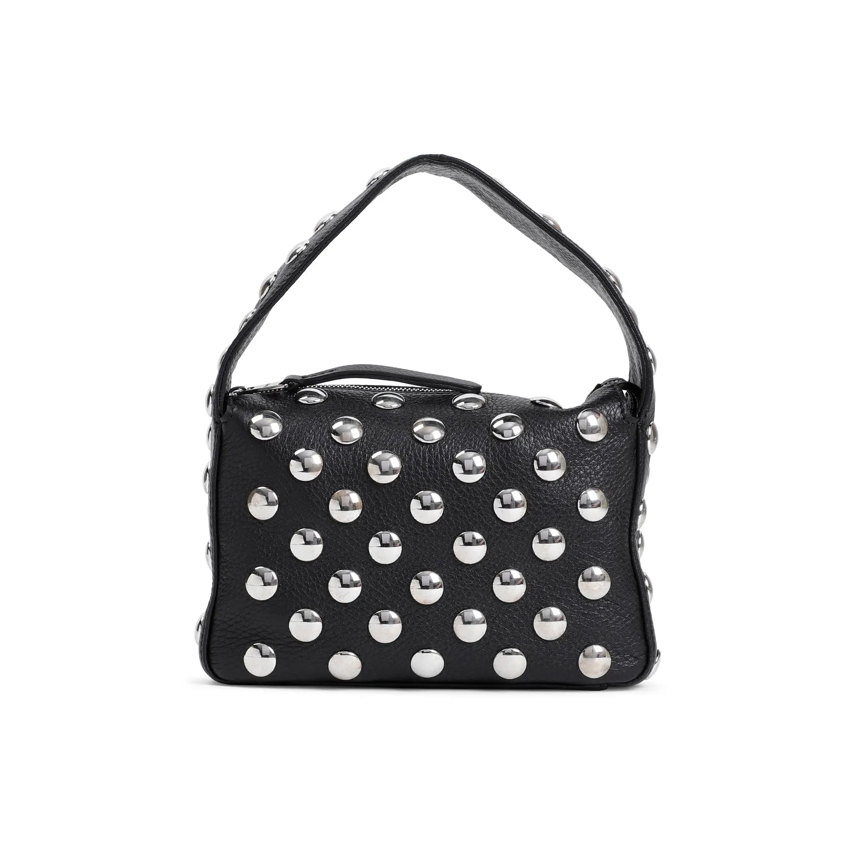 Black Cow Leather Elena Small Handbag