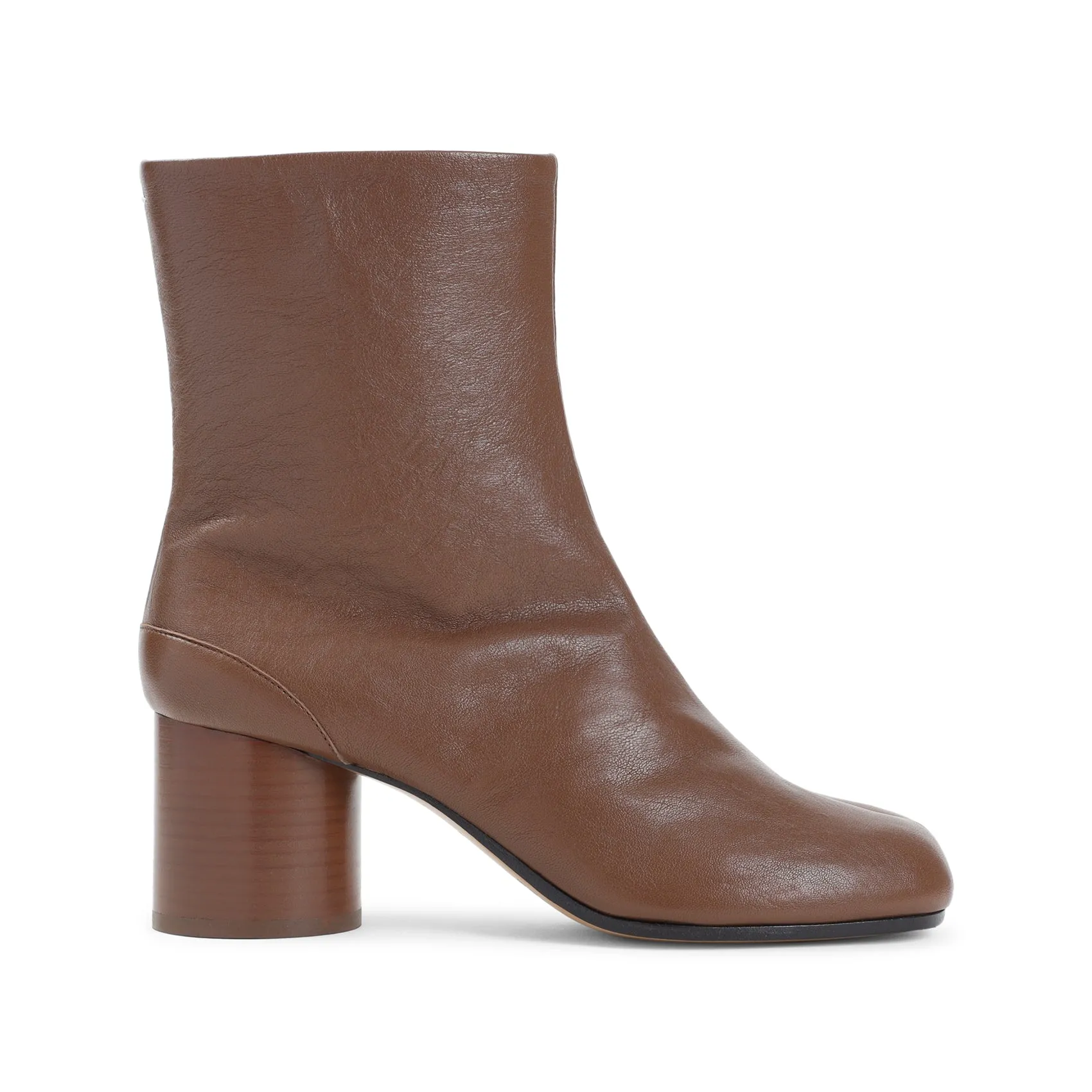 Brown Leather Tabi Boots