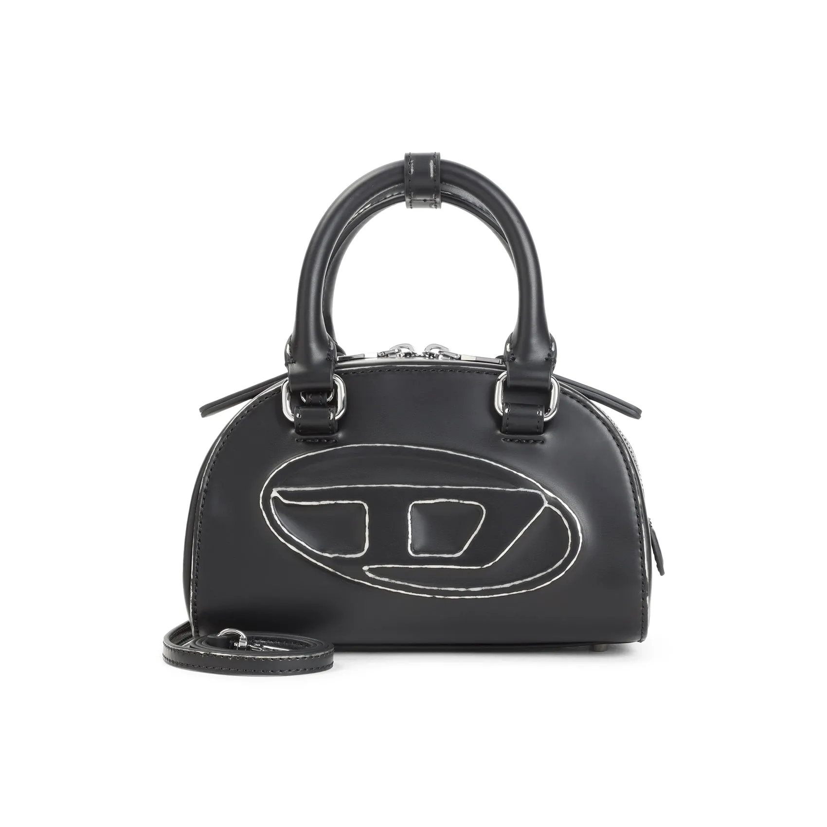 Black 1dr Dome Crossbody Bag