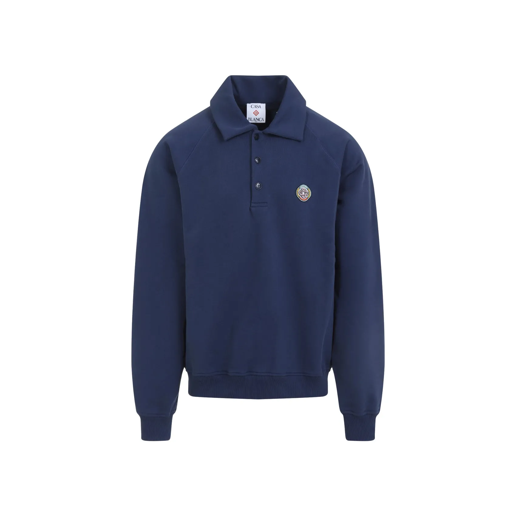 Dress Blues Cotton Collar Sweatshirt