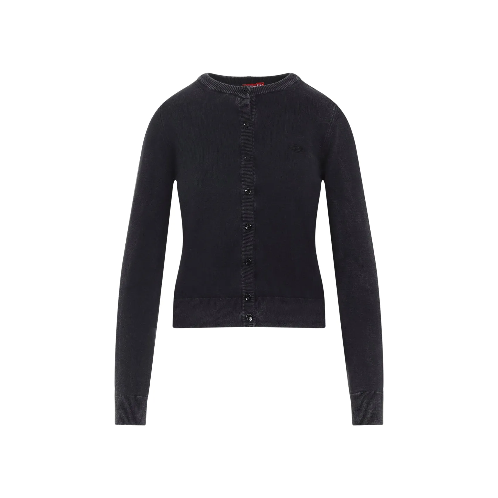 Black Cotton M-Bethanie Cardigan