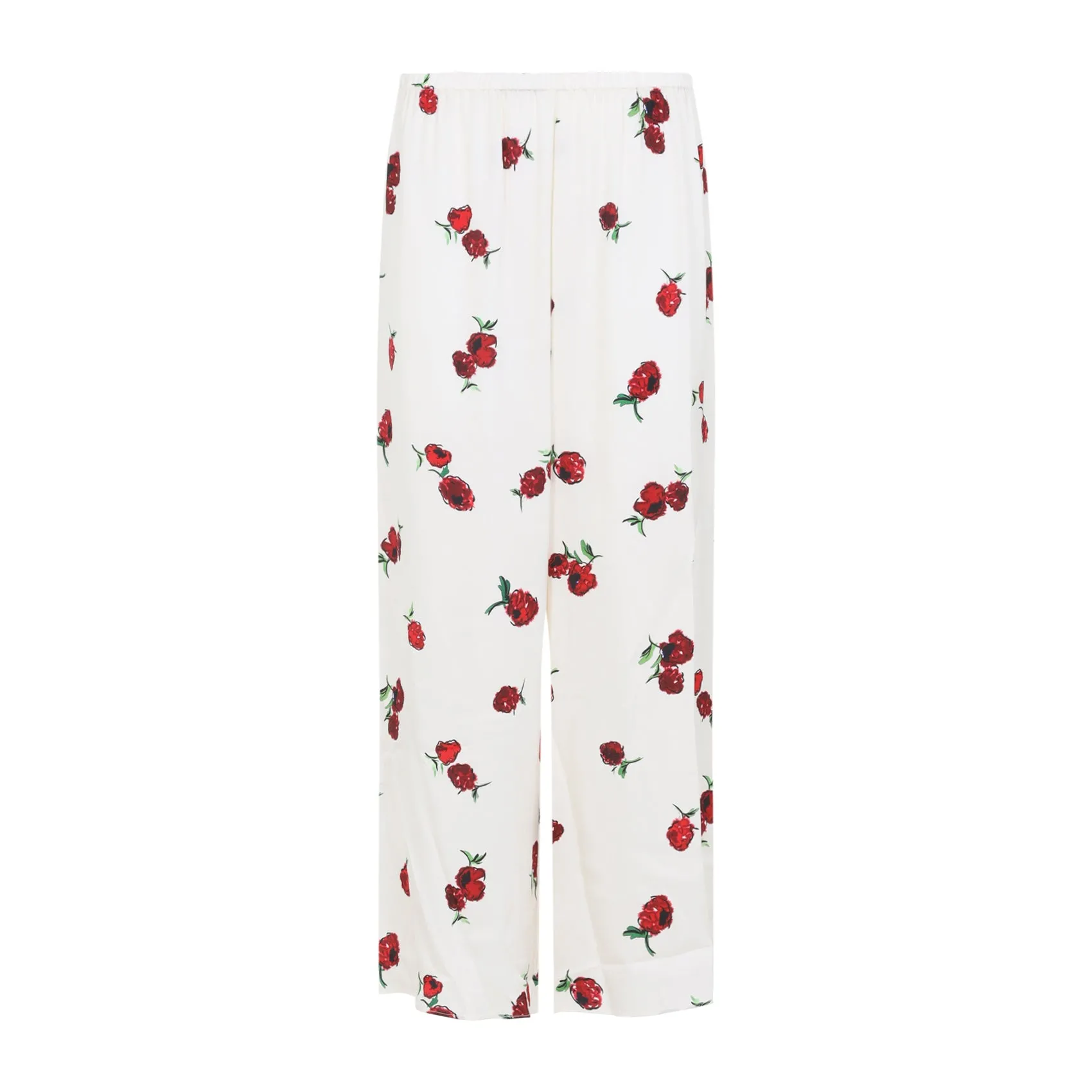 Raspberry Cream White Cupro Mindy Pant