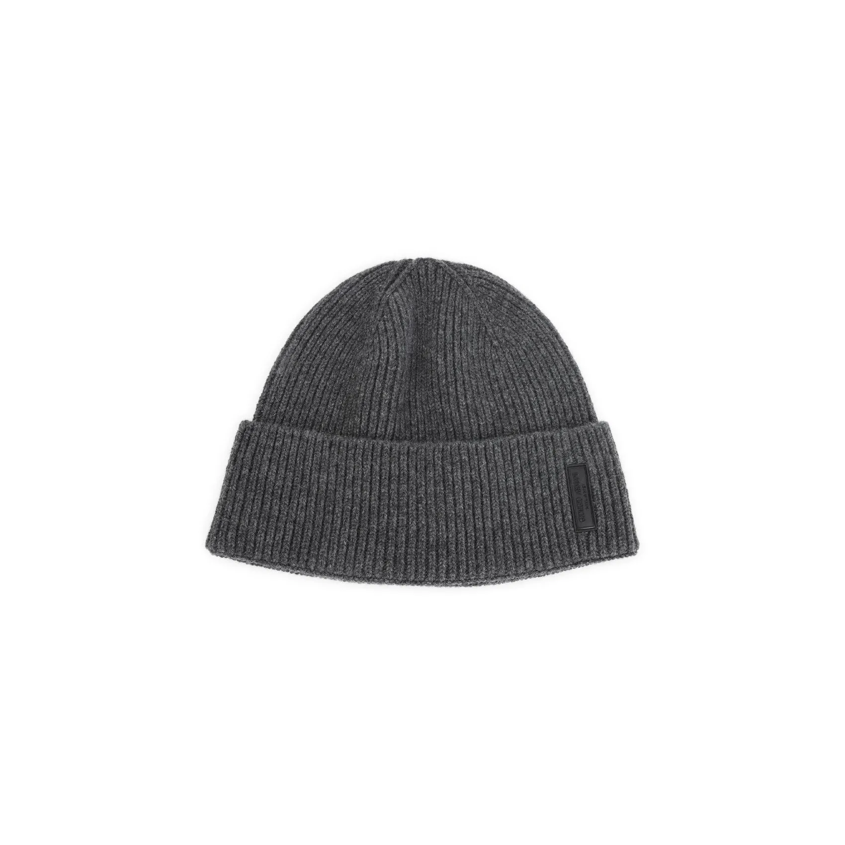 Anthracite Melange Grey Cashmere Beanie Hat