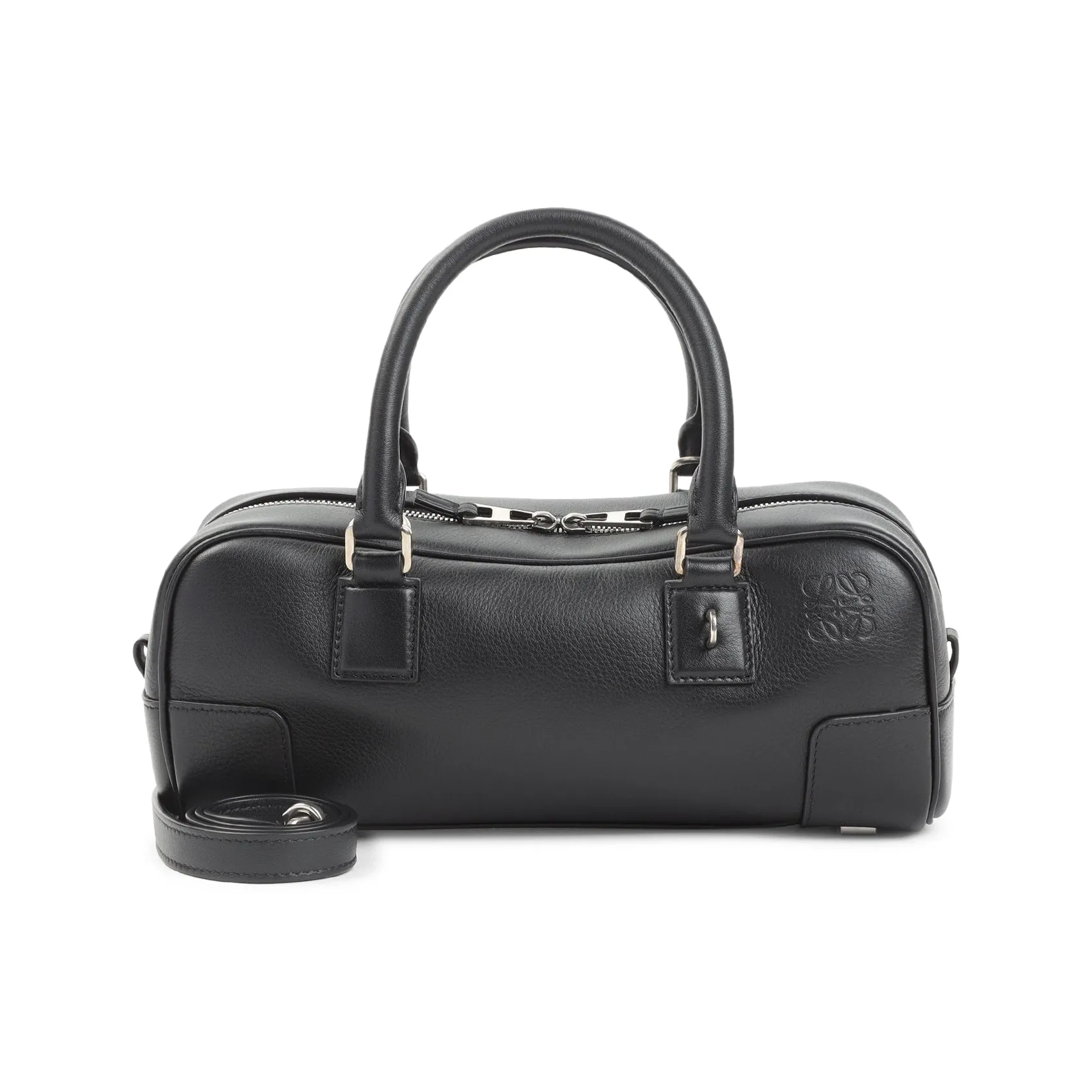 Black Calf Skin Amazona 23 Cropped Bag