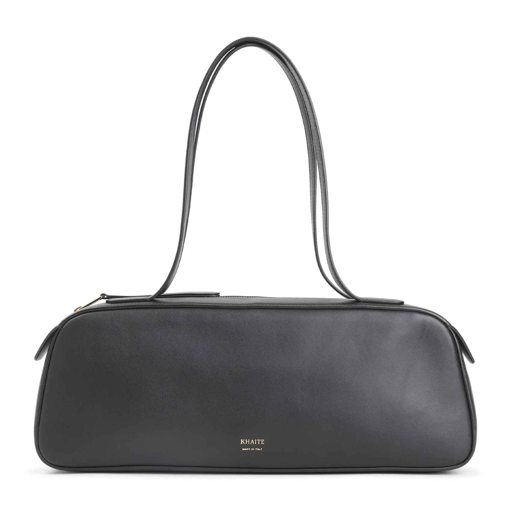 Black Calfskin Simona Shoulder Bag