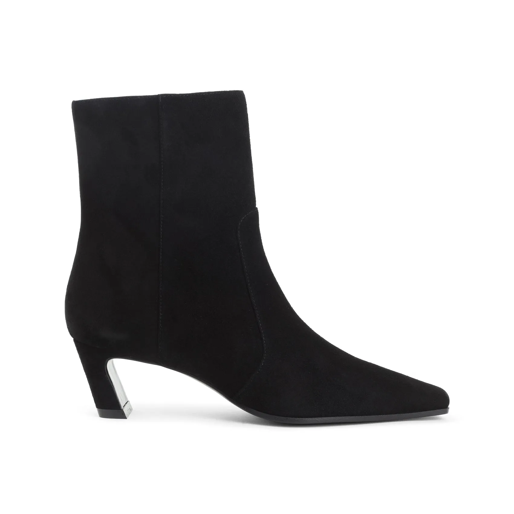 Black Goat Leather Stassi Zip 50 Bootie