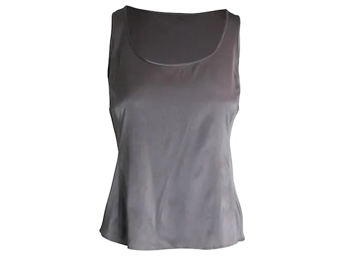 Canotta Armani in Acetato Argento Metallico