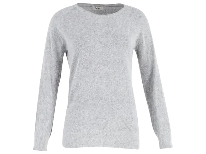 Maglione in maglia spazzolata Acne Studios in mohair grigio Marrone