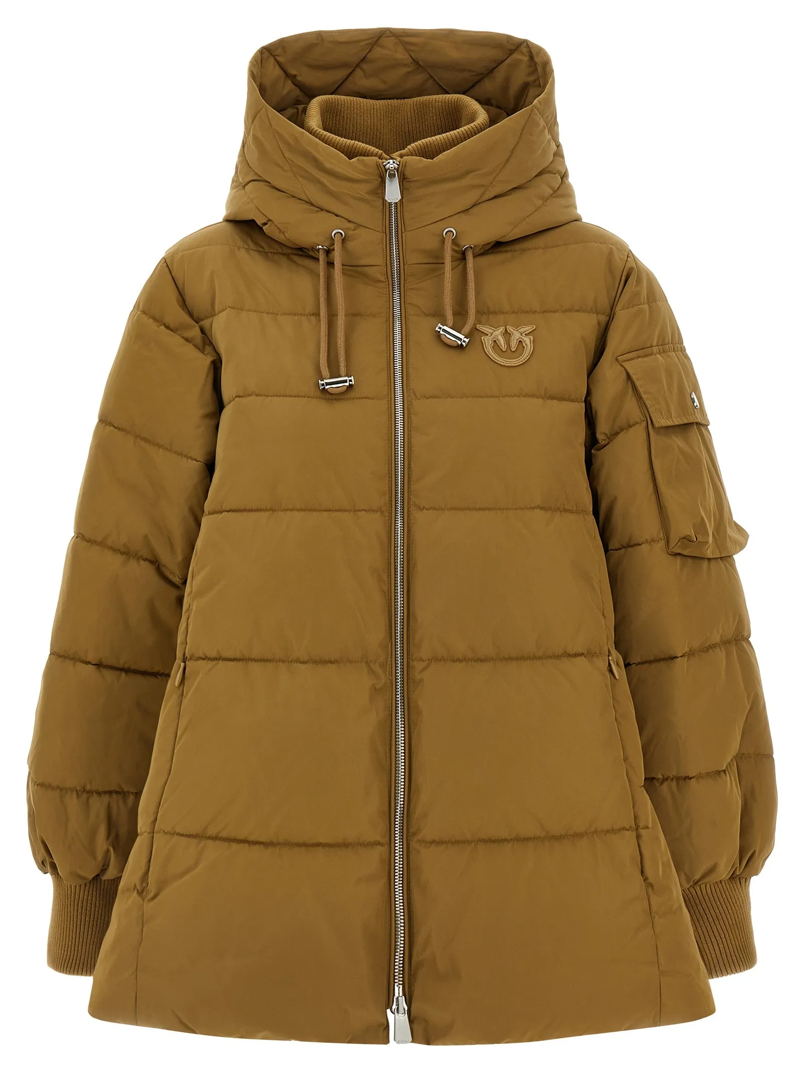 Crusca Puffer Jackets Beige