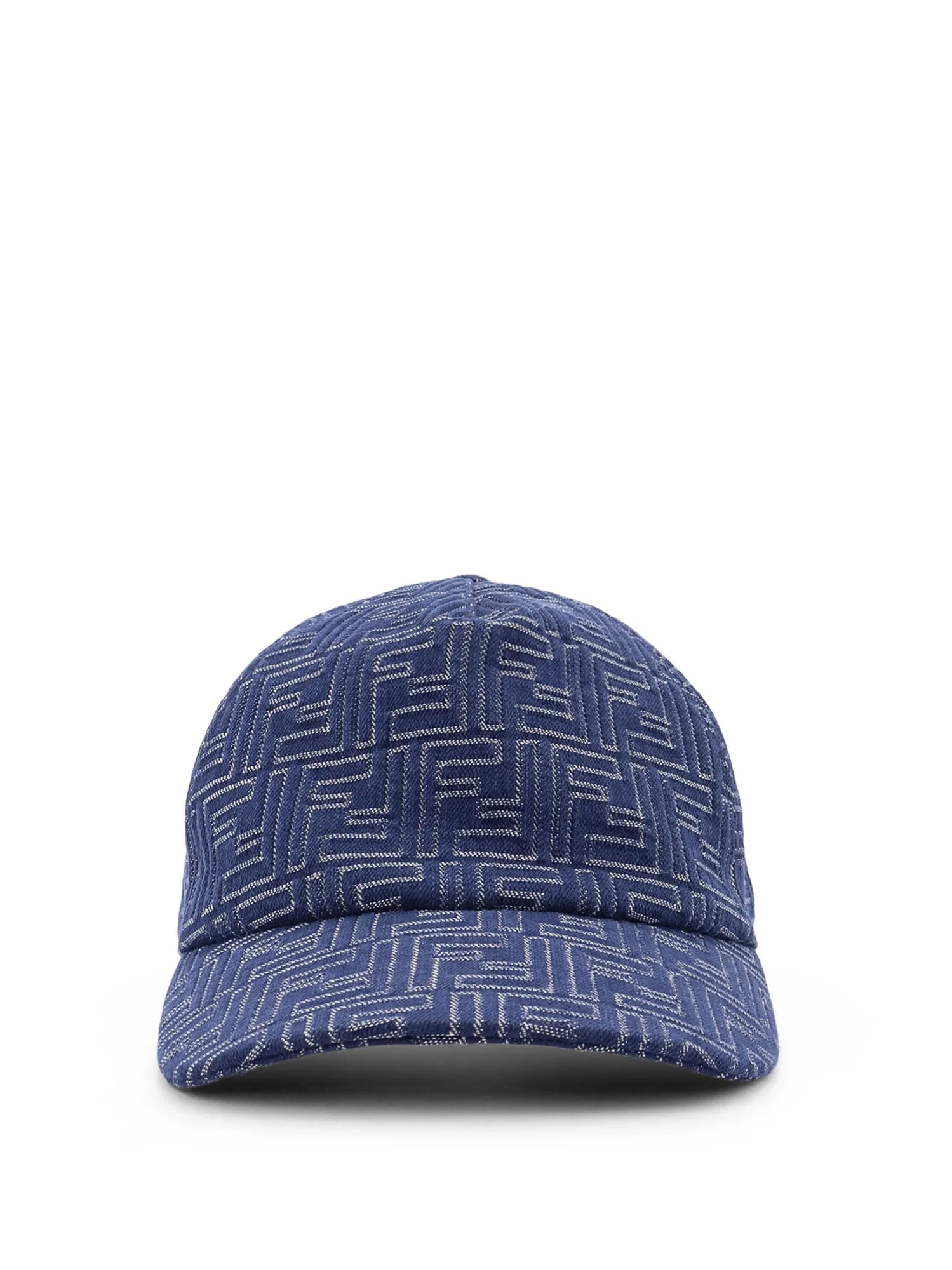 Ff Jacquard Denim Baseball Hat