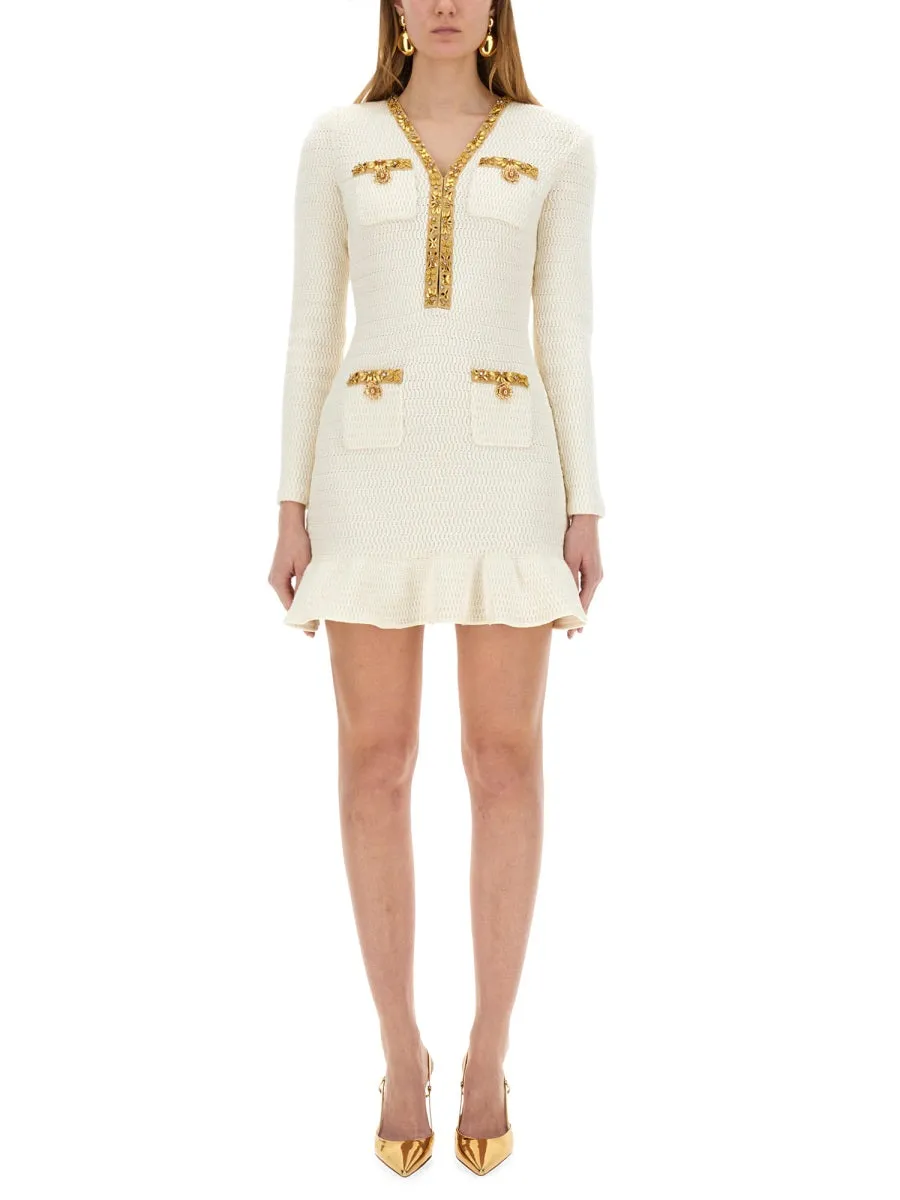 Lurex Knit Mini Dress