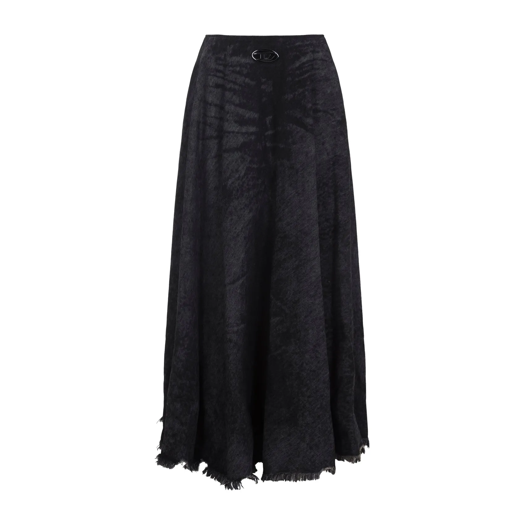 Black Cotton De-Hannie Skirt