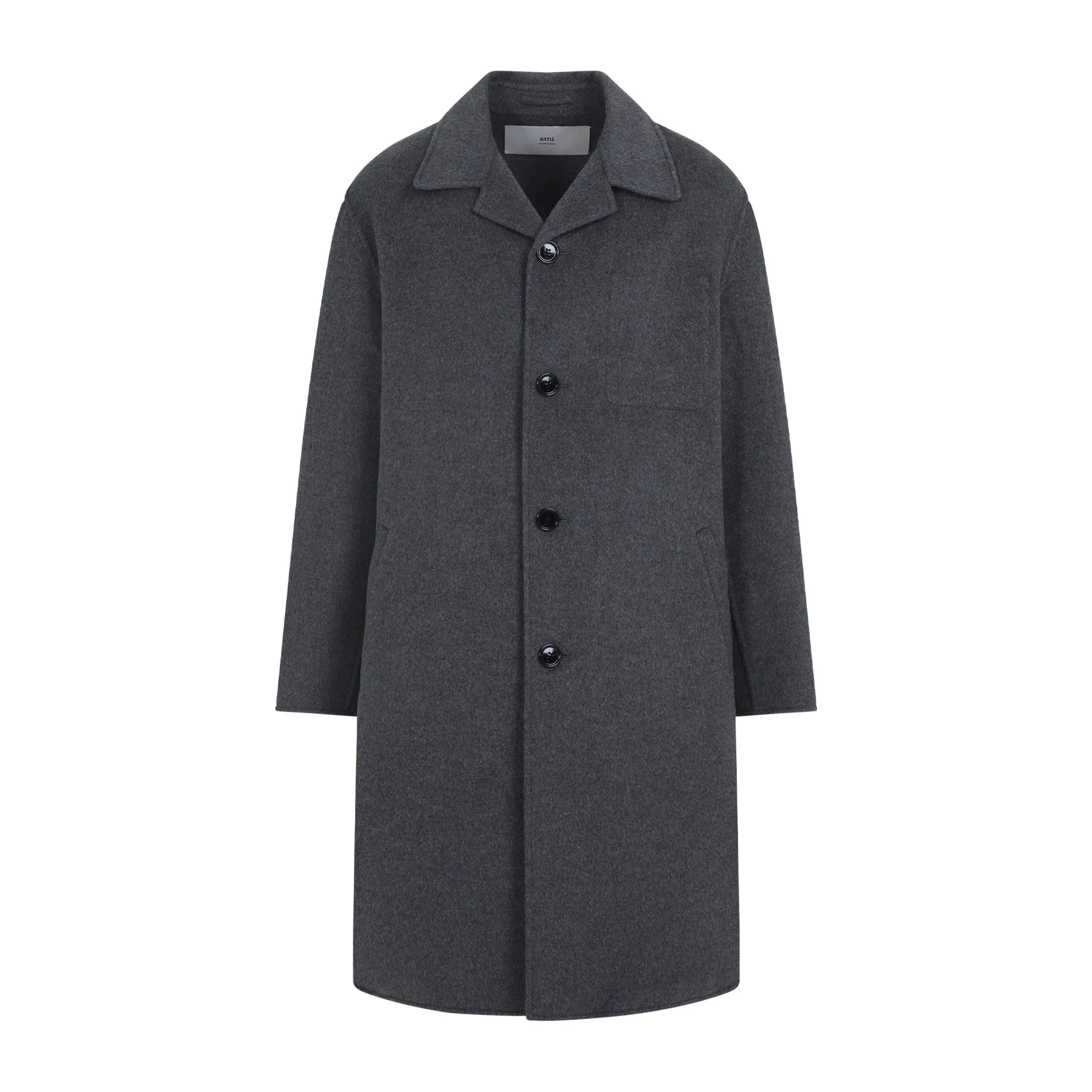 Grey Car Wool Coat