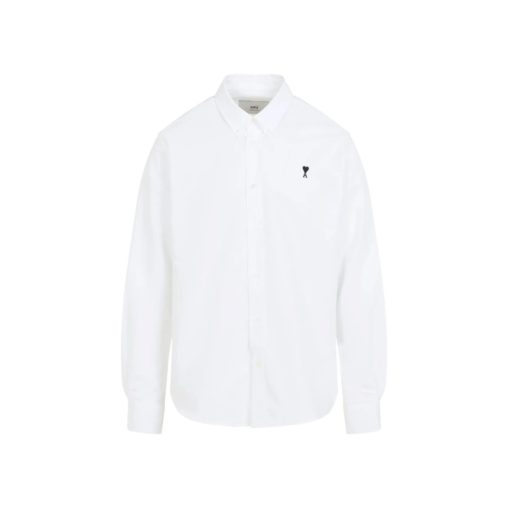 White Classic Fit Cotton Shirt