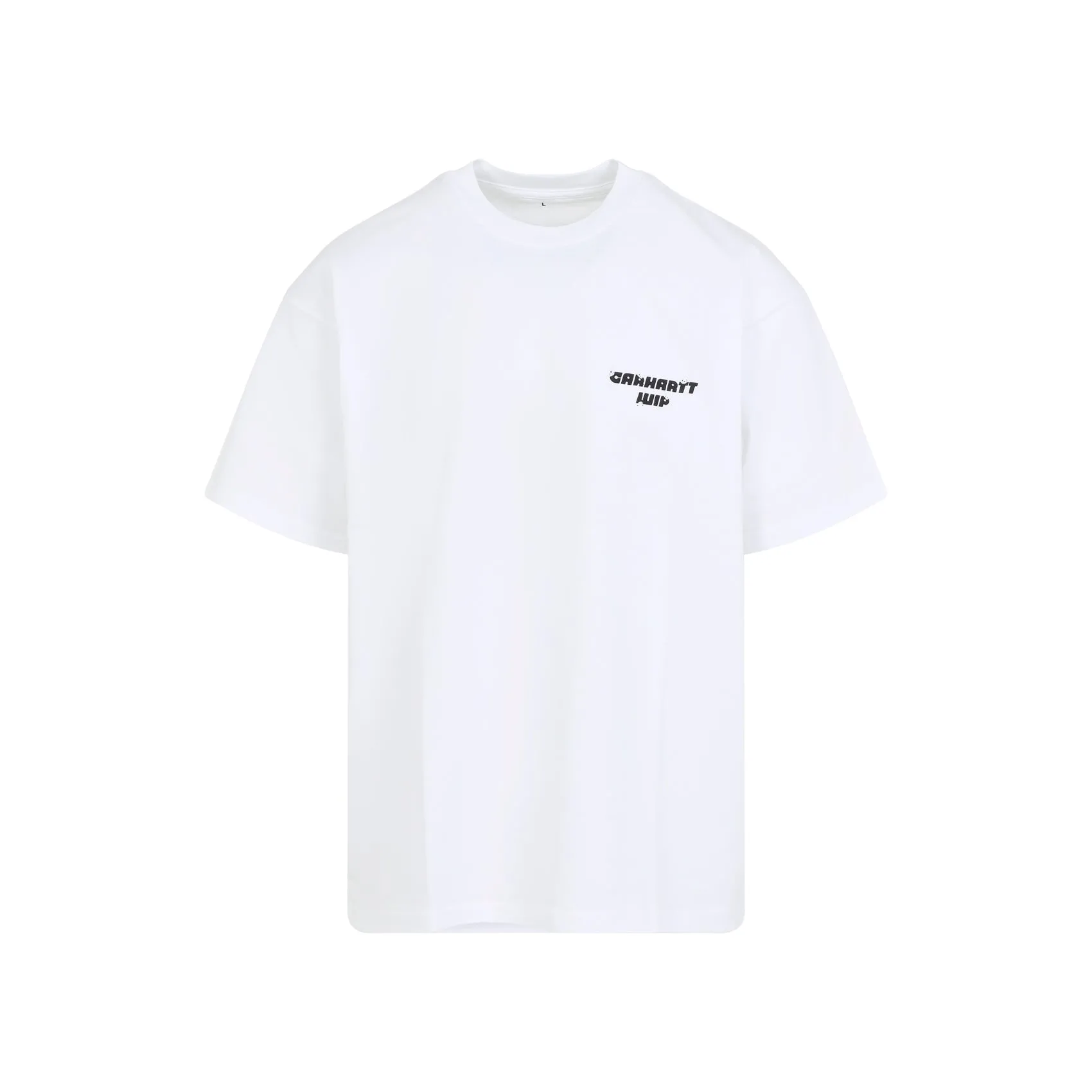 White Organic Cotton Wip Short Sleeves Wiptopia T-Shirt