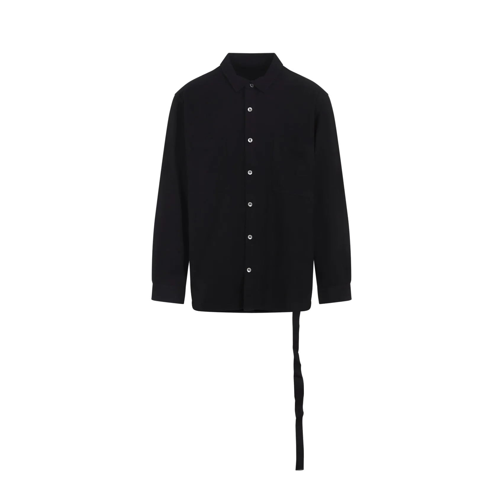 Black Cotton Jumbo Outershirt