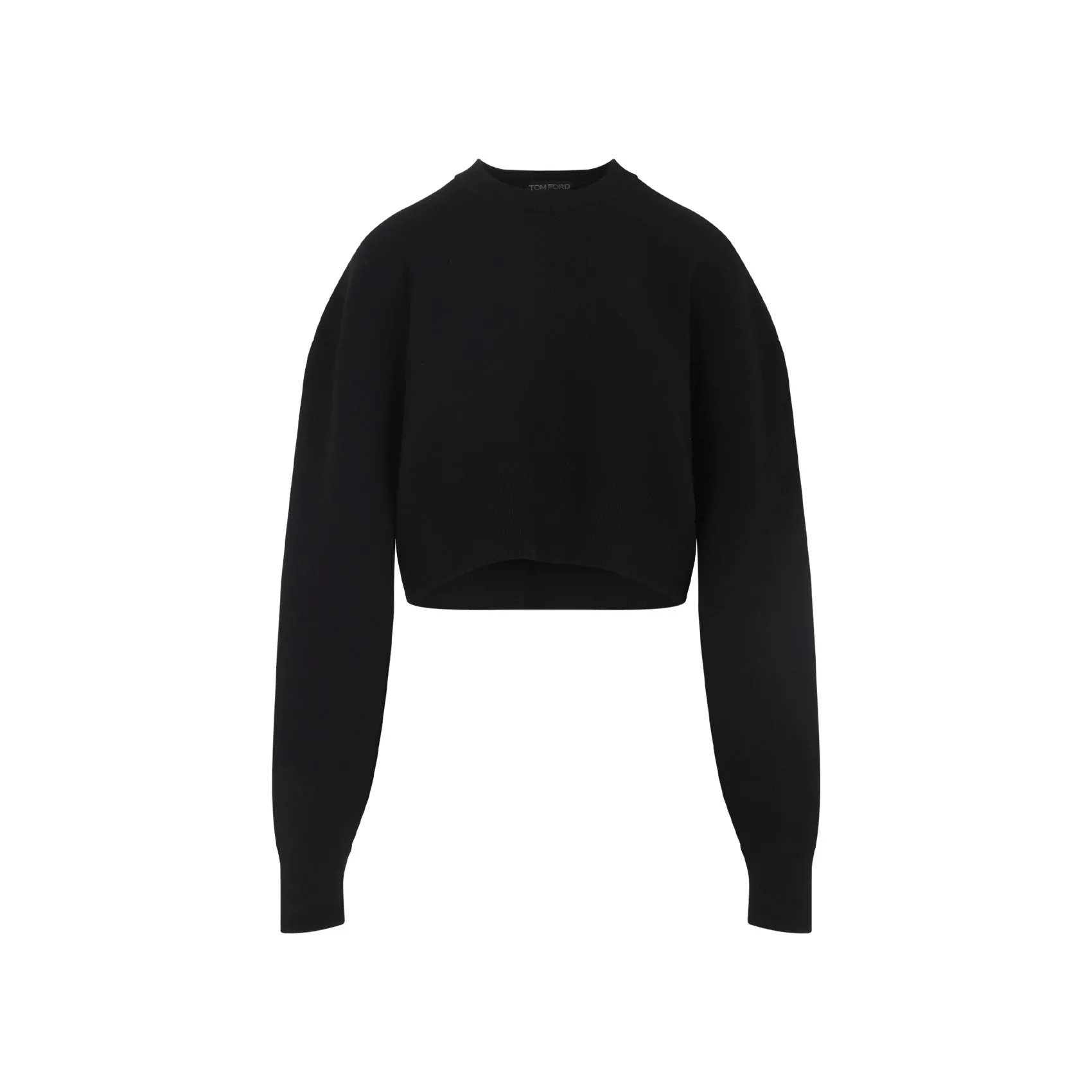 Black Virgin Wool Knit Top