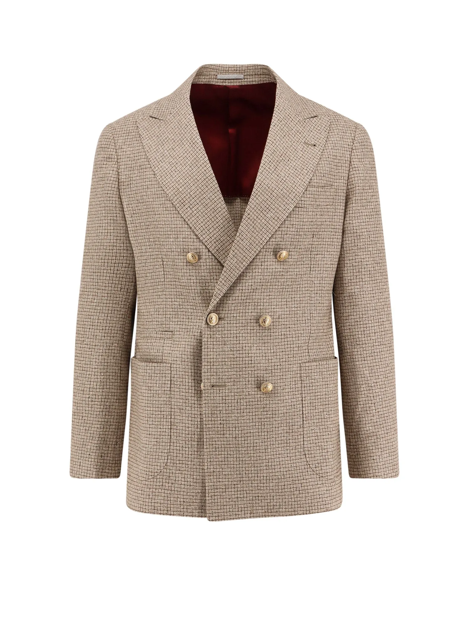 Silk, Wool And Cashmere Double-Breasted Blazer