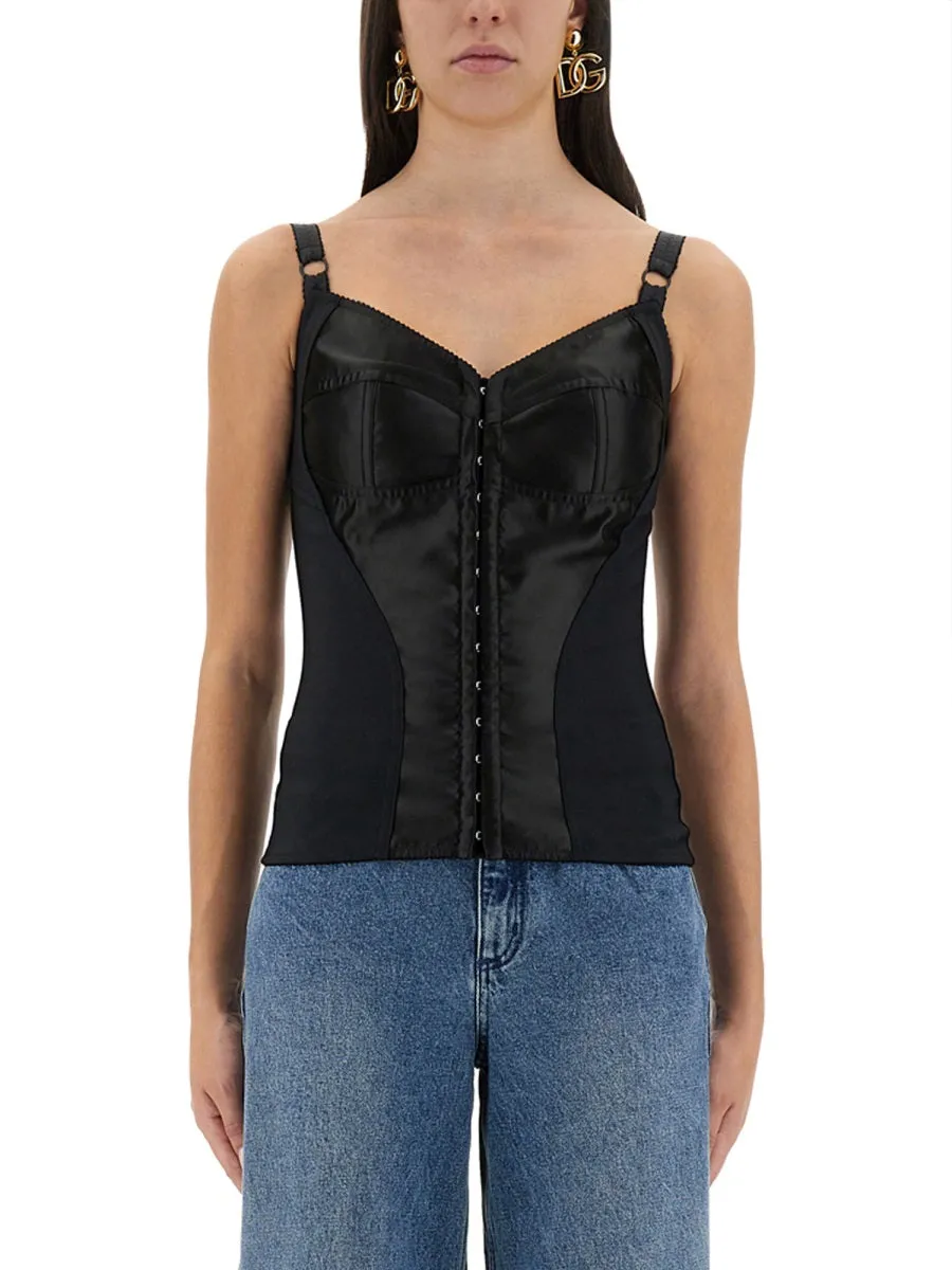 Top Bustier In Raso
