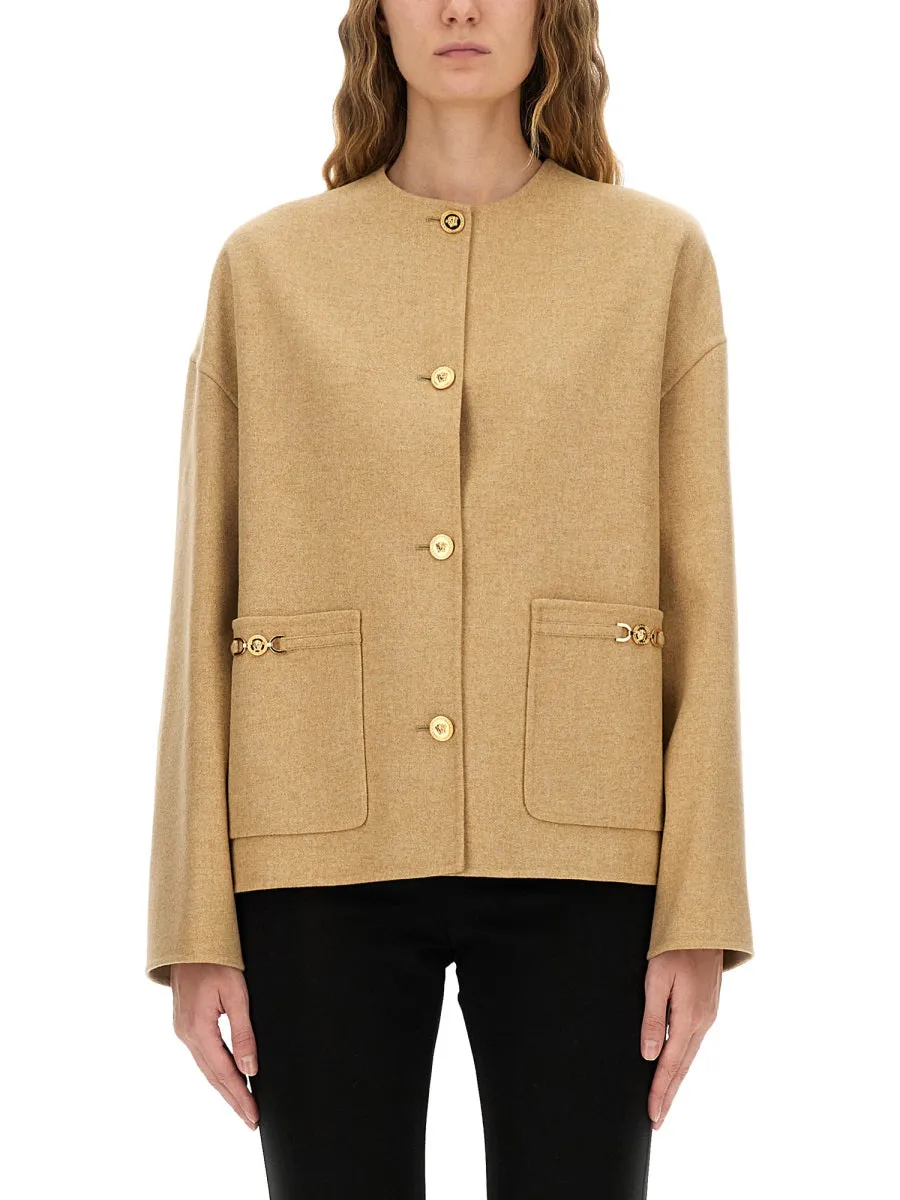 "Medusa" Buttoned Jacket