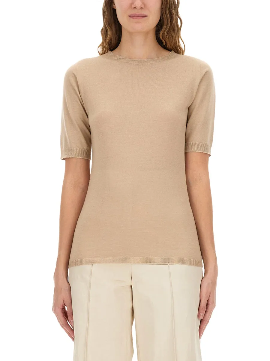 Cashmere And Silk Knit T-Shirt