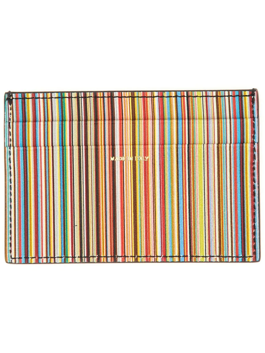 Signature Stripe" Card Holder