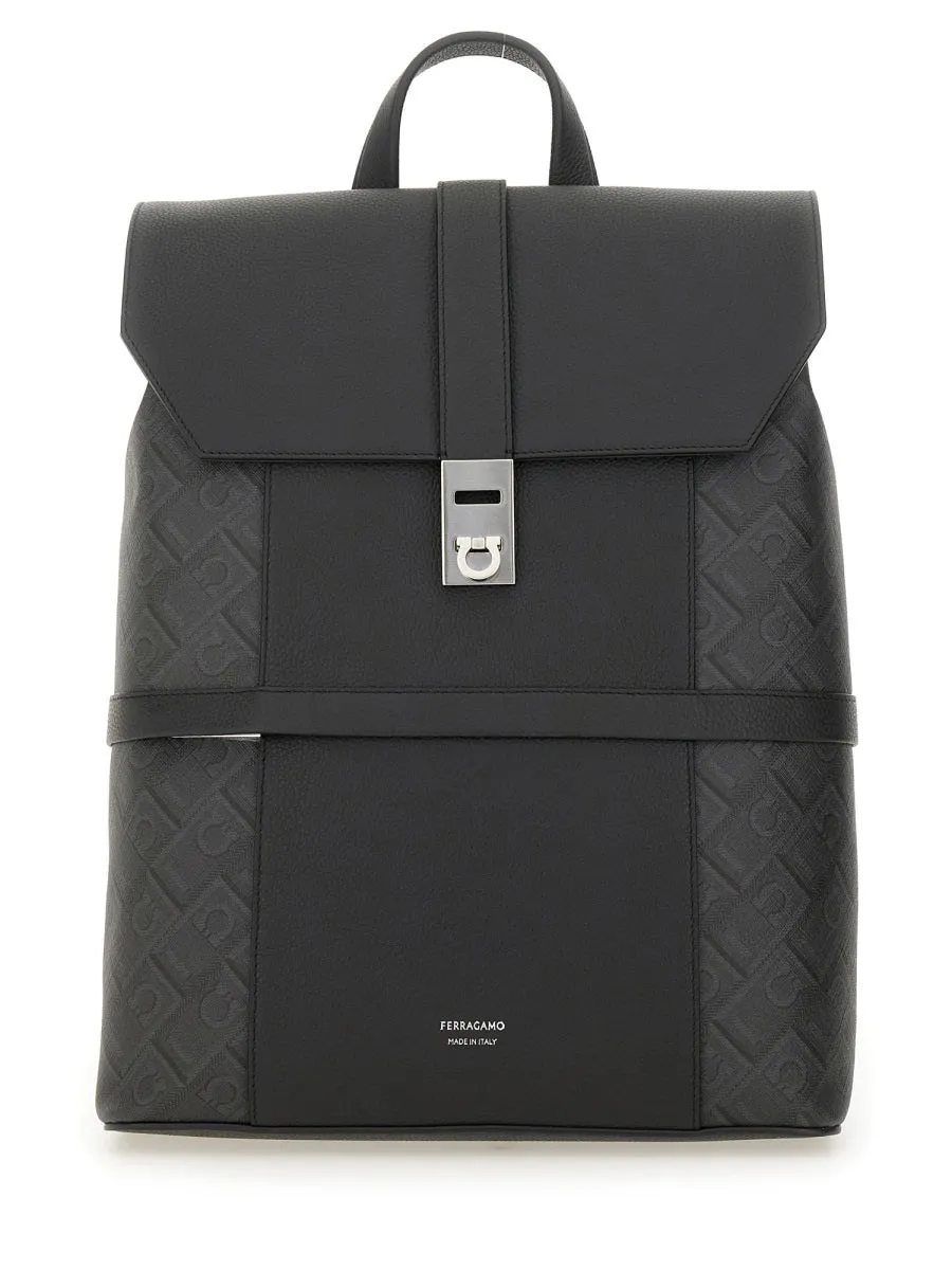 Backpack With Buckle "Hooks"
