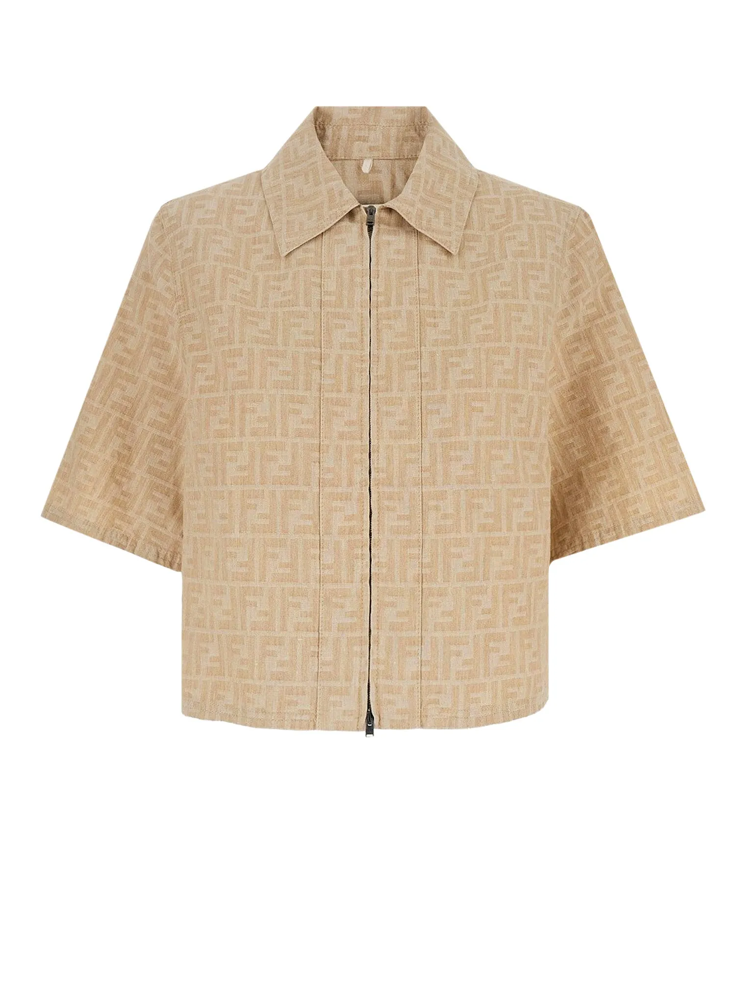 Ff Cotton And Linen Shirt/Jacket