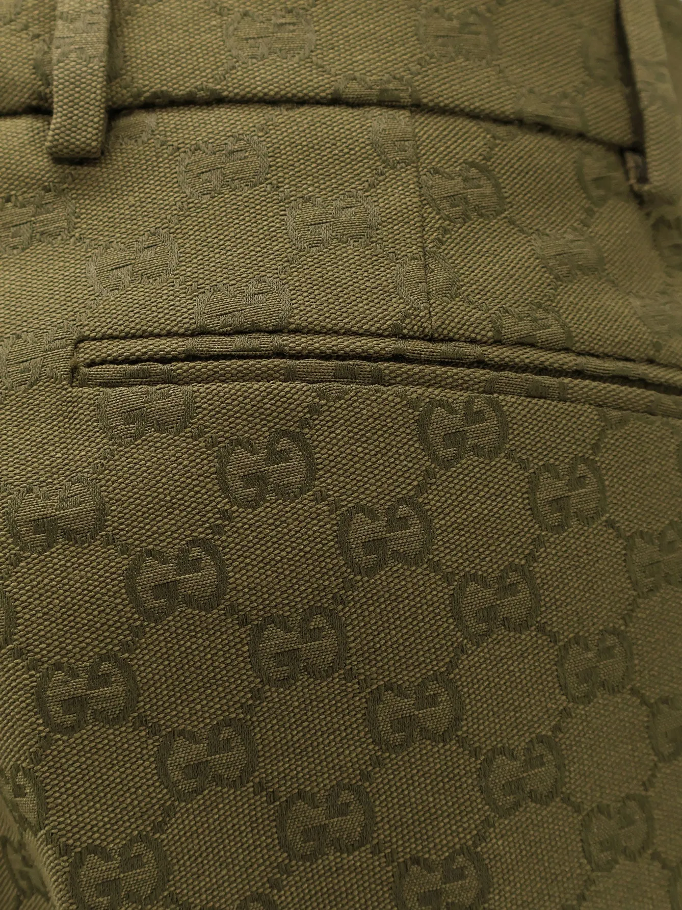 Gg Jacquard Cotton Trousers