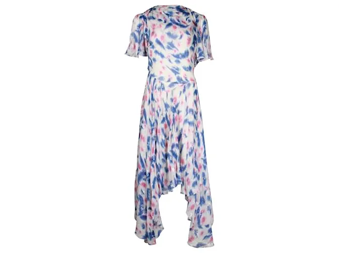 Abito stampato Namala Cutout di Isabel Marant in seta multicolore Stampa python