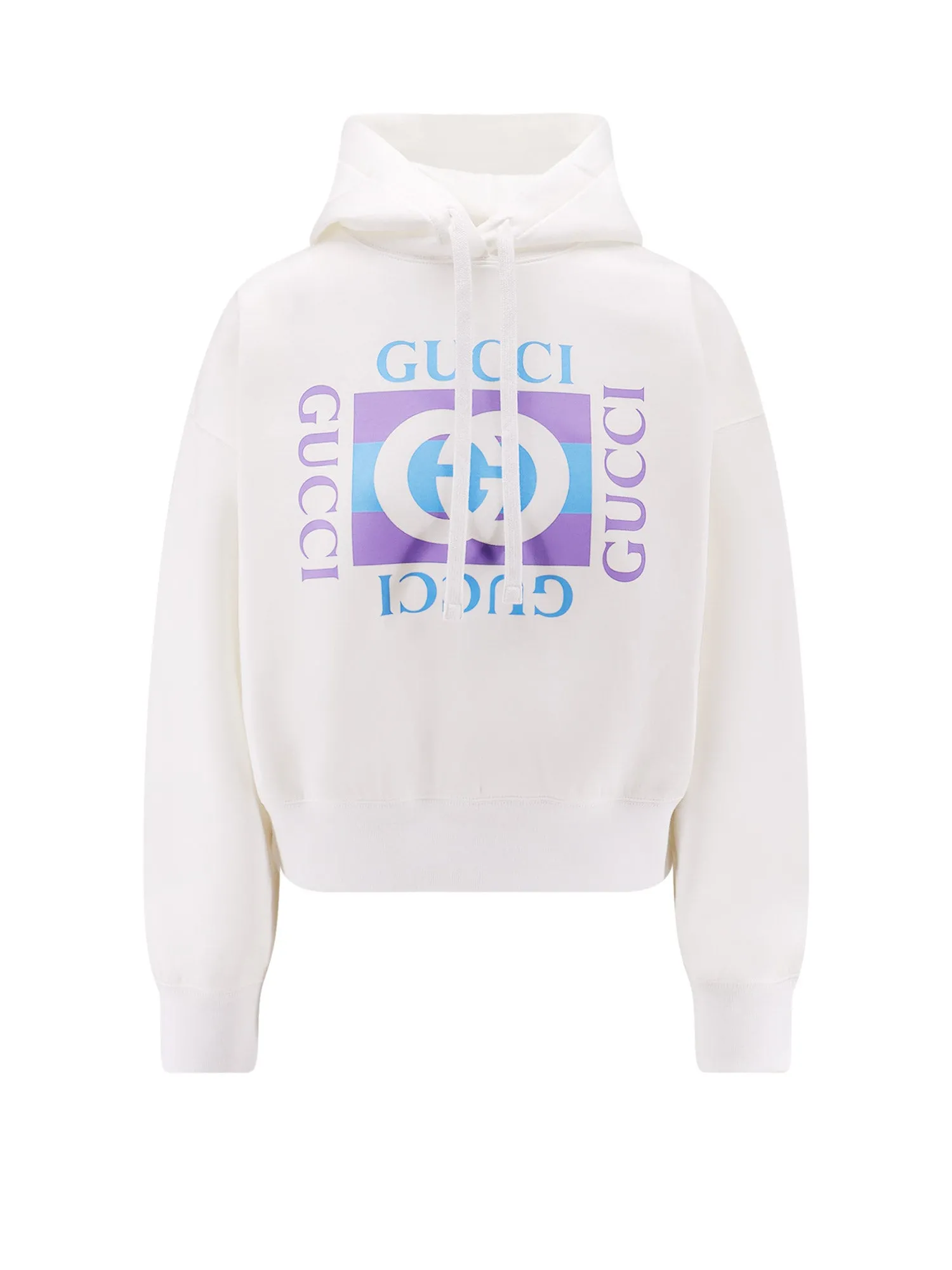 Hooded Cotton Blend Sweatshirt
