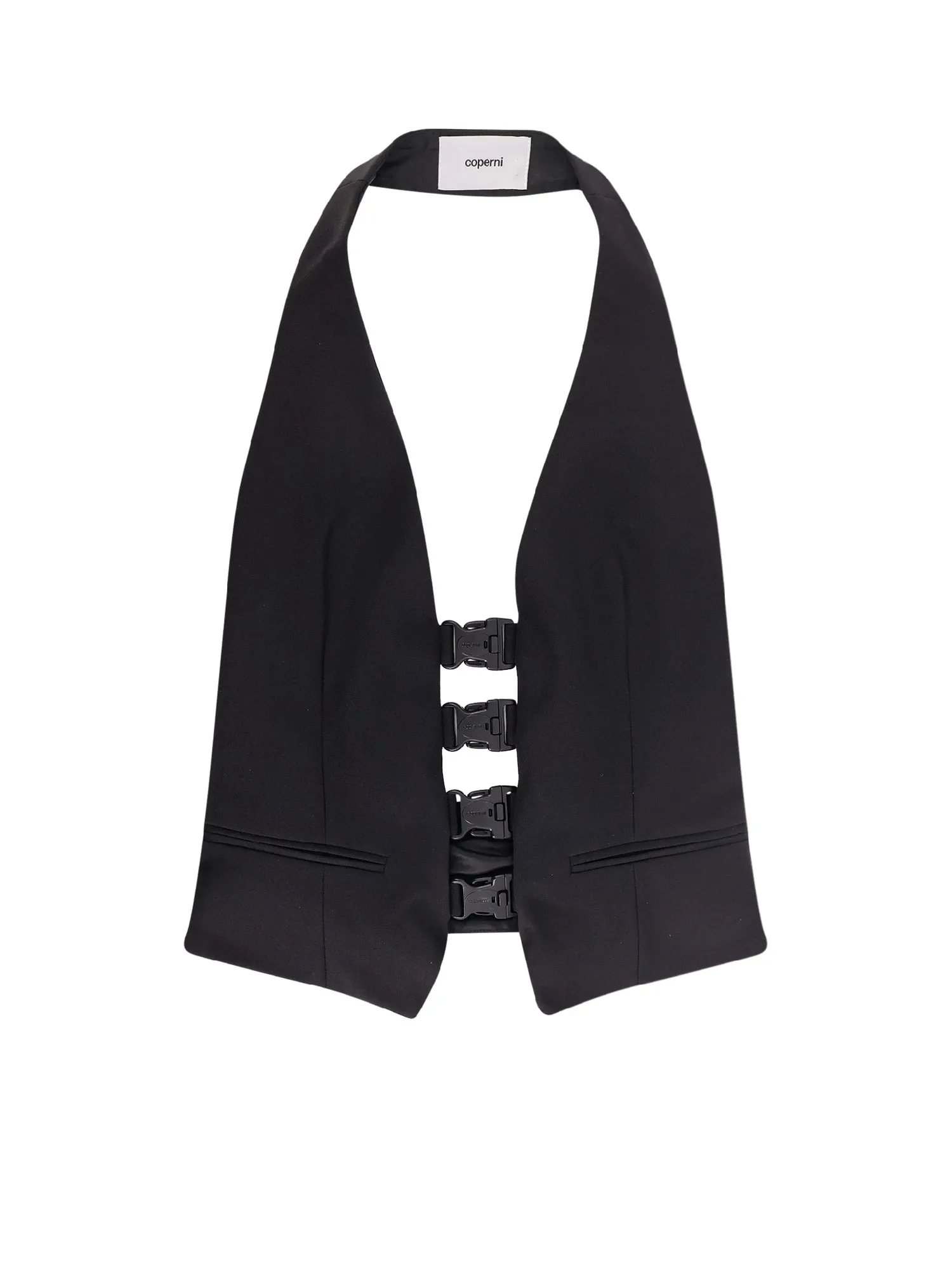 Multi Bukle Waistcoat Satin Vest