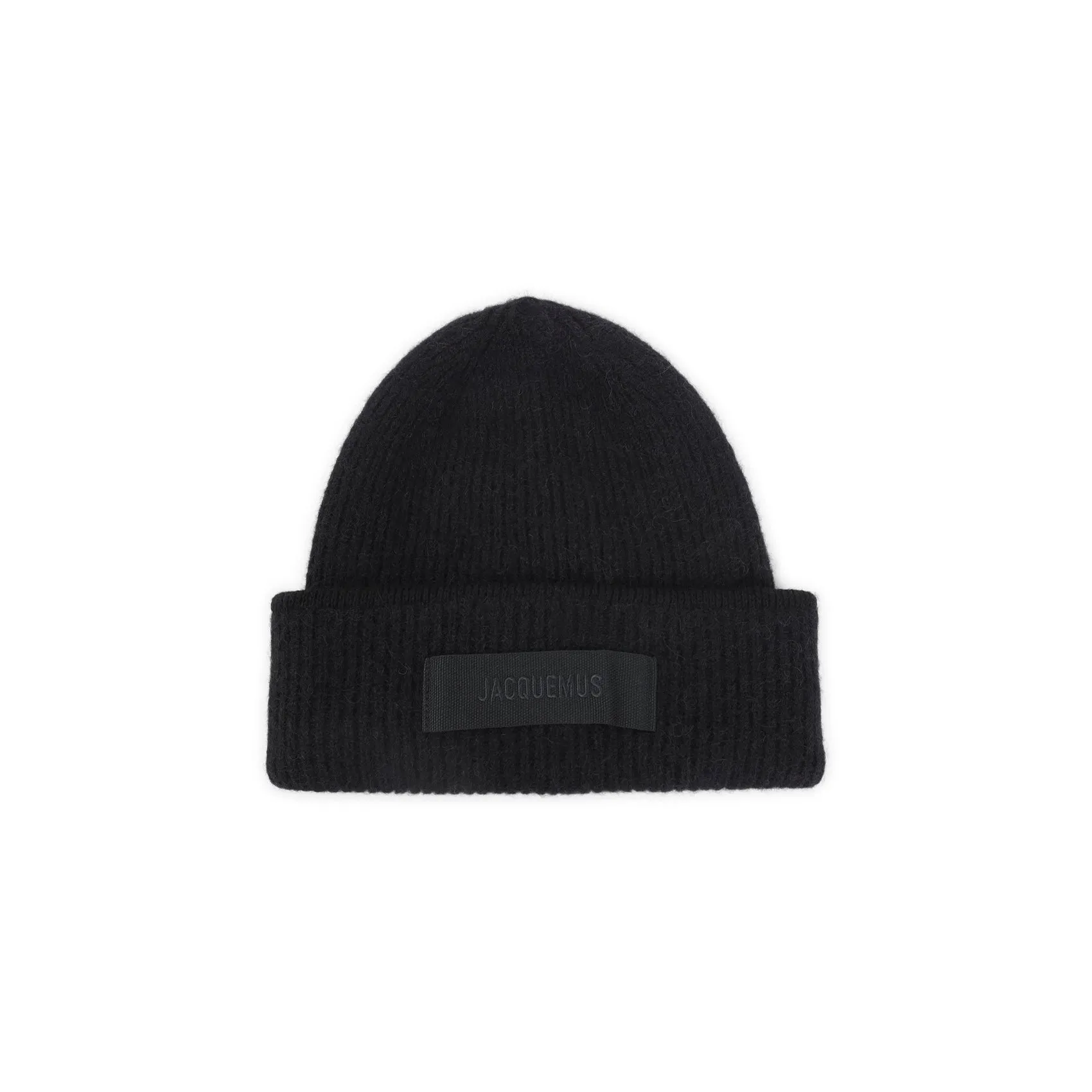 Black Le Bonnet Gros Grain Alpaca Wool Hat