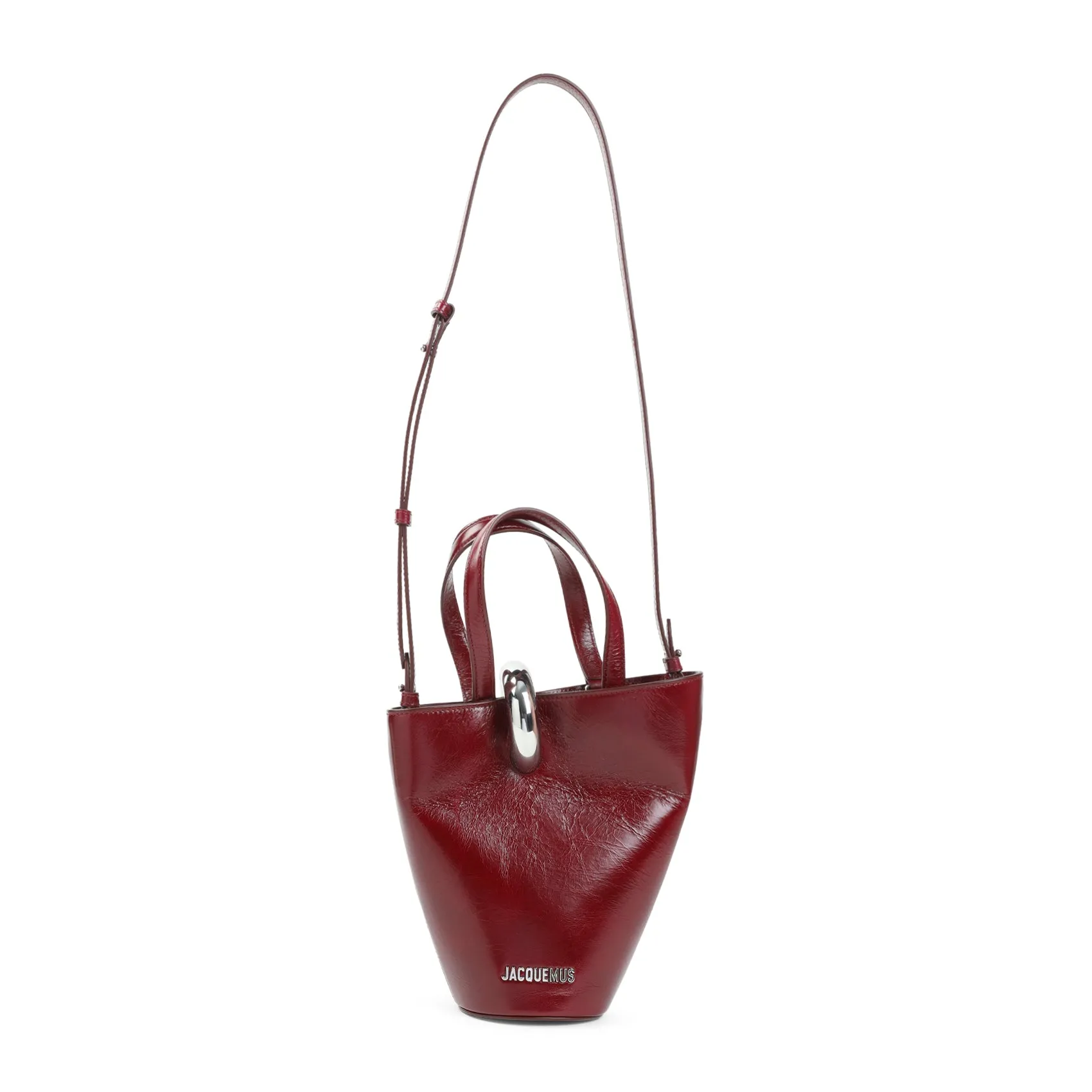 Burgundy Le Petit Bambola Leather Handbag