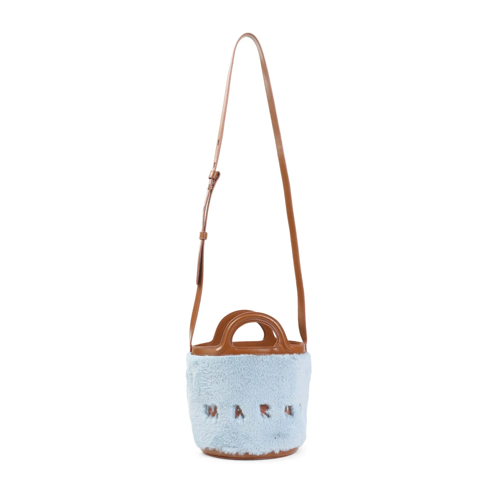 Light Blue Tropicalia Polyester Handbag