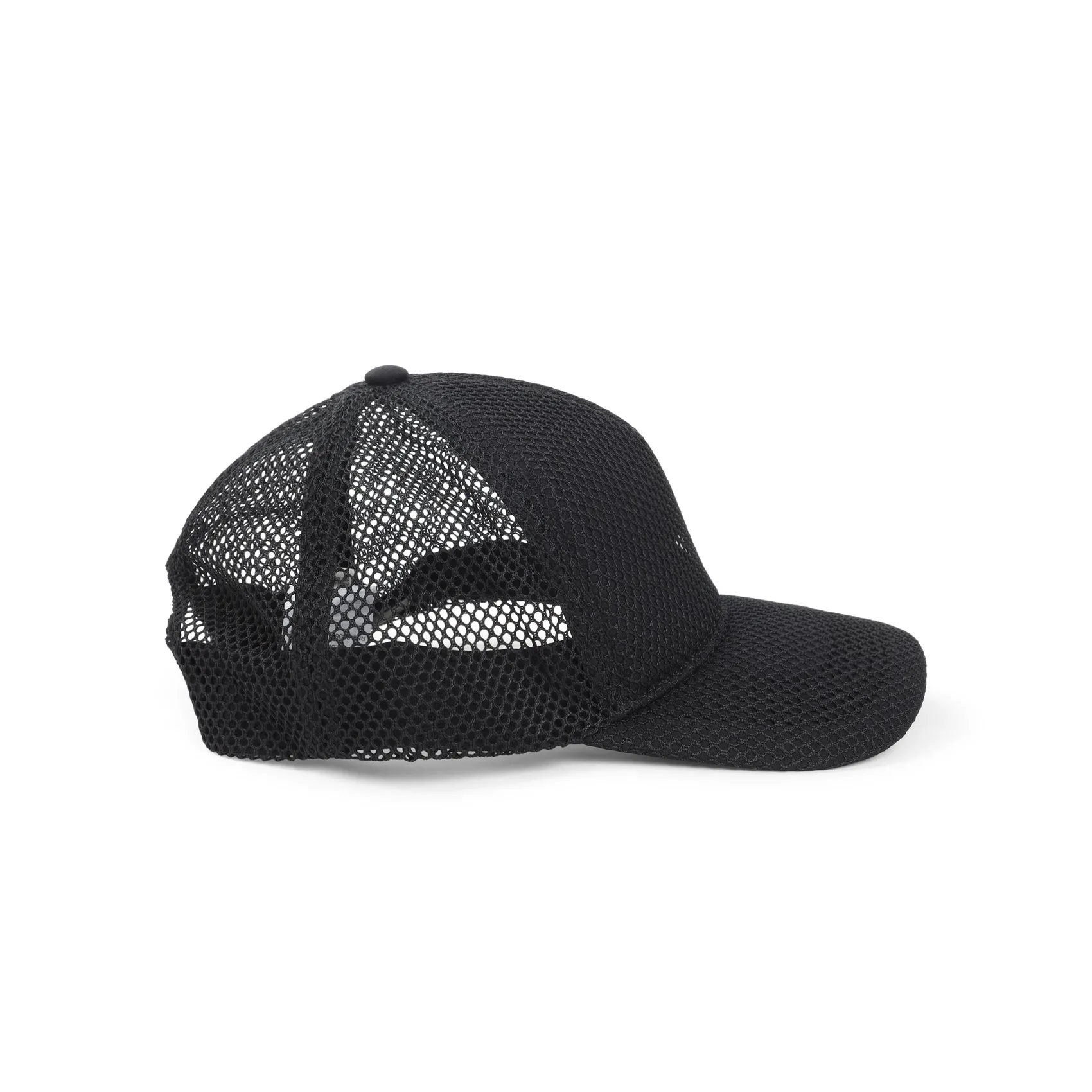 Black Trucker Polyester Hat