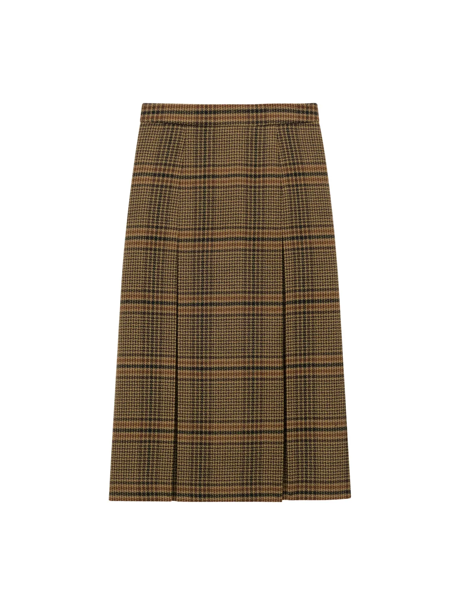 Prince Of Wales Certified Virgin Wool Skirt