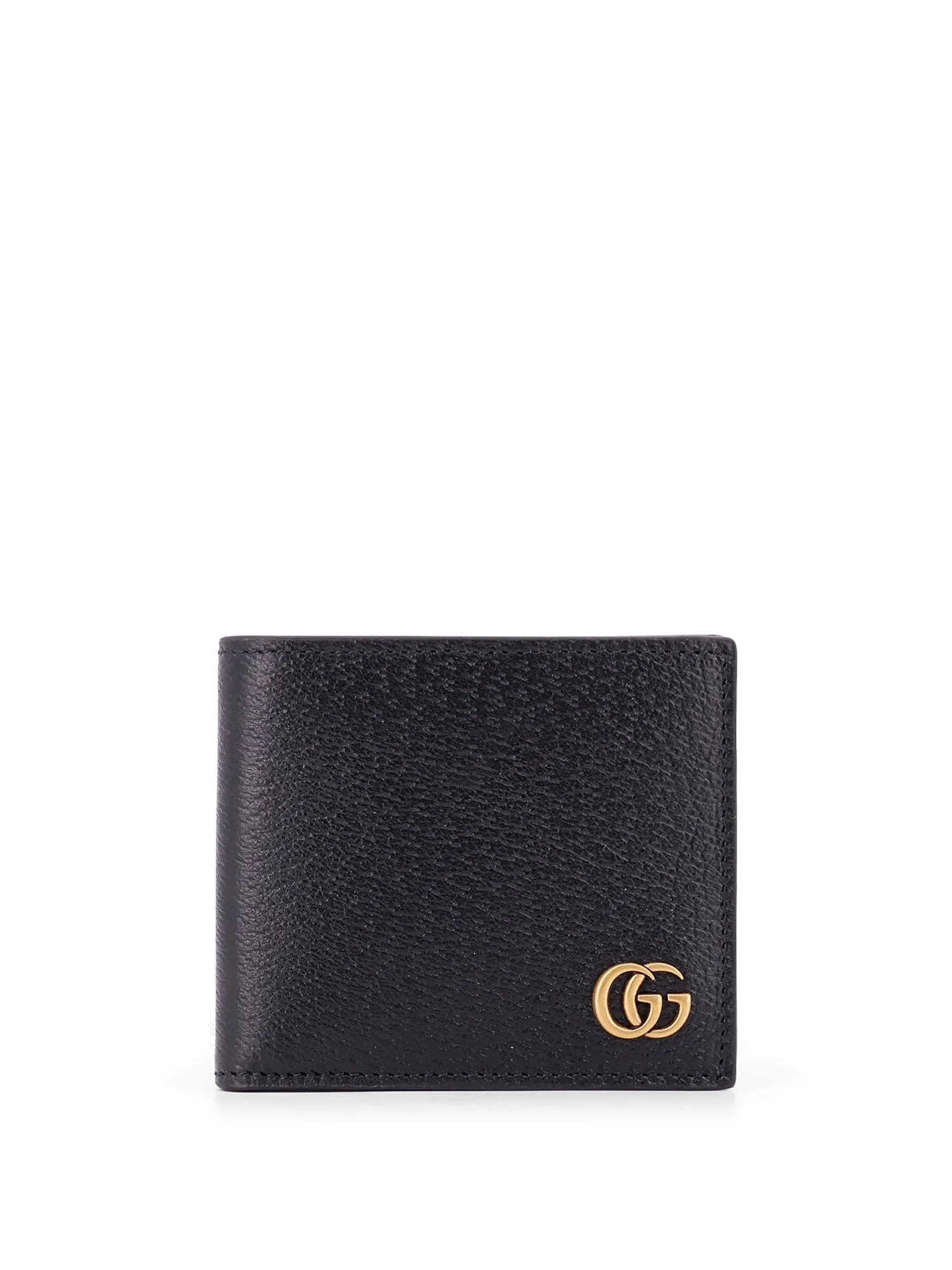 Leather Wallet With Frontal Gg Logo