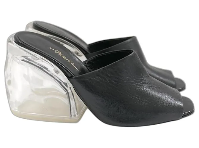 3.1 Phillip Lim Mules con tacco in plexiglass di Phillip Lim Nero