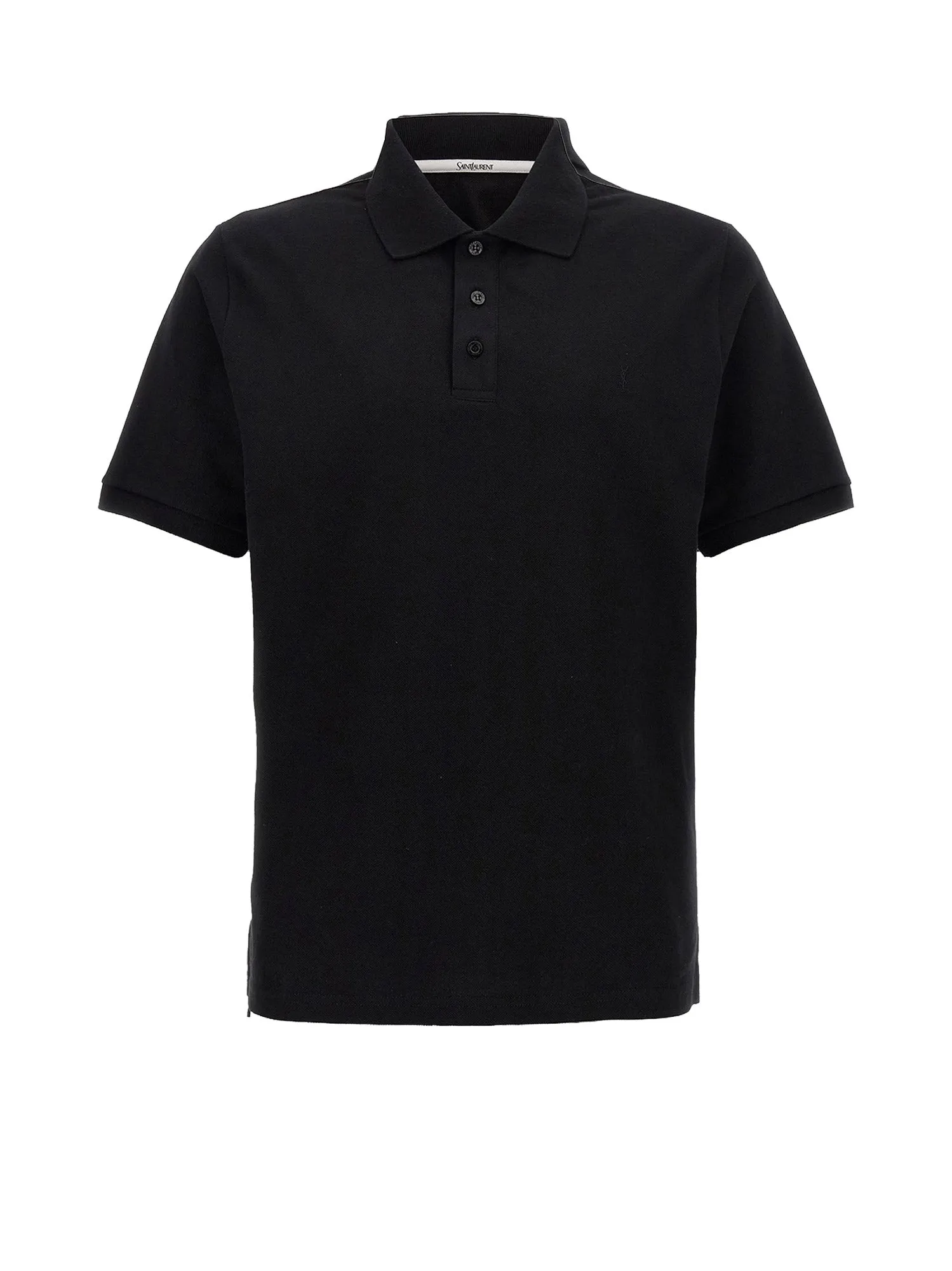 Cotton Blend Polo Shirt With Cassandre Embroidery