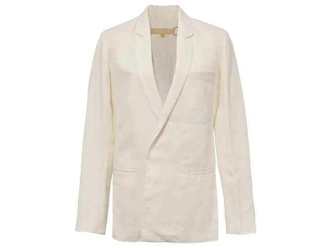 Blazer Michael Kors in lino bianco Crudo