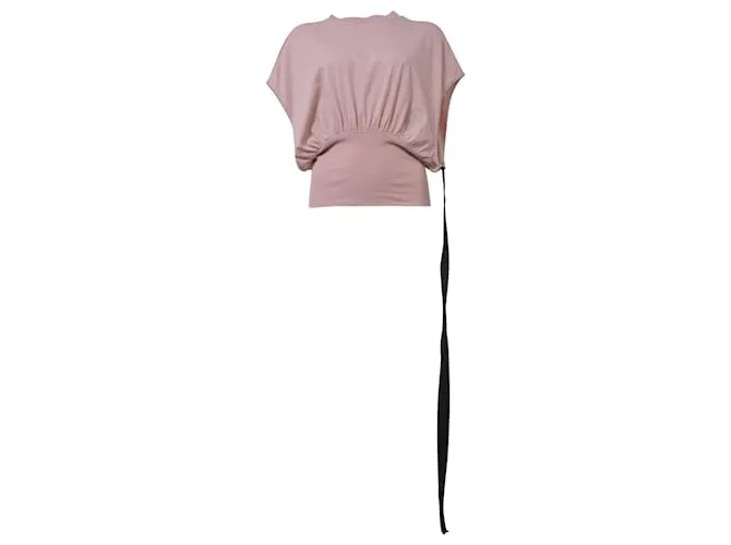 Rick Owens DRKSHDW Tommy Camicetta corta in cotone rosa