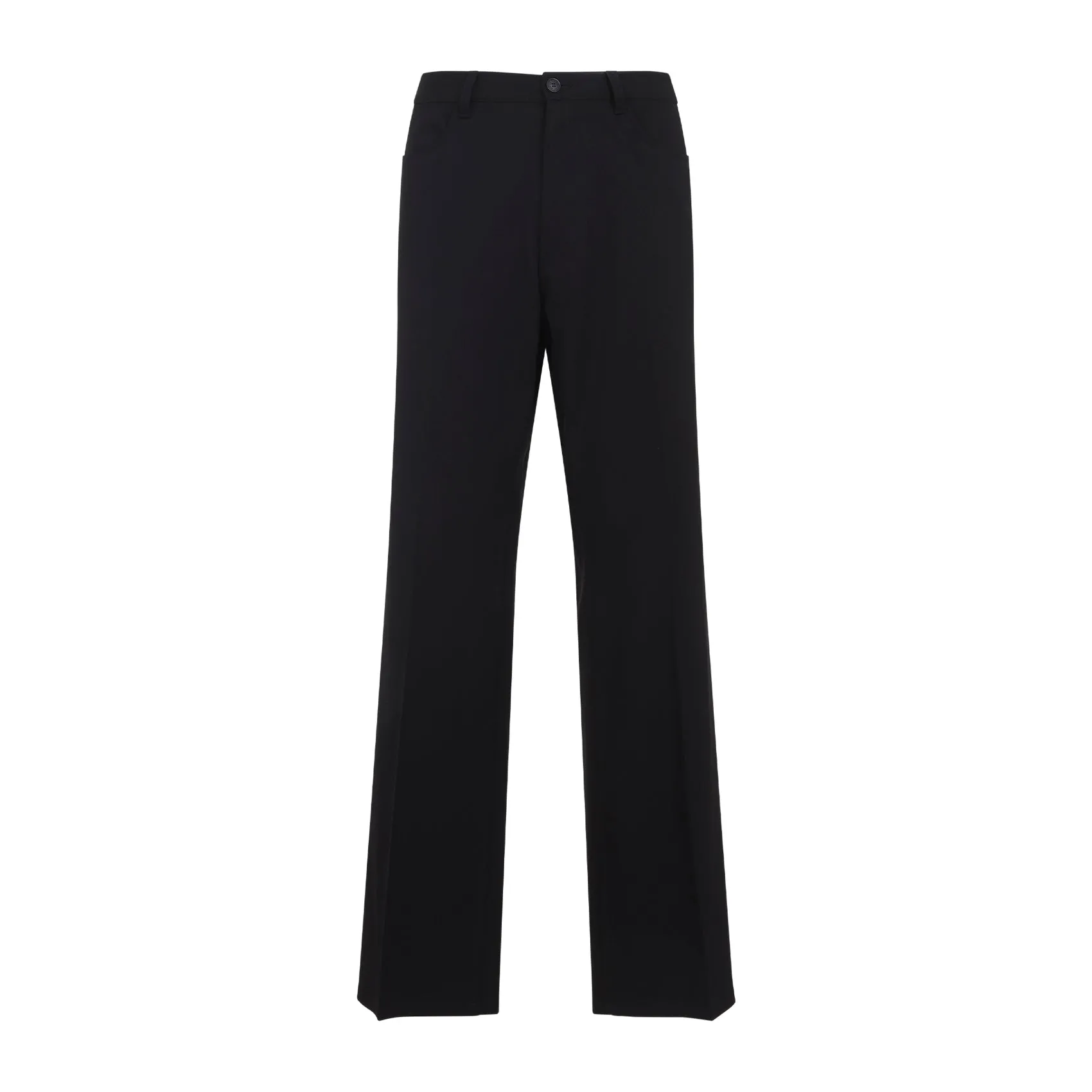 Black Tailored Wool Pants