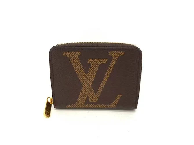 Zippy Portafoglio con zip marrone Louis Vuitton
