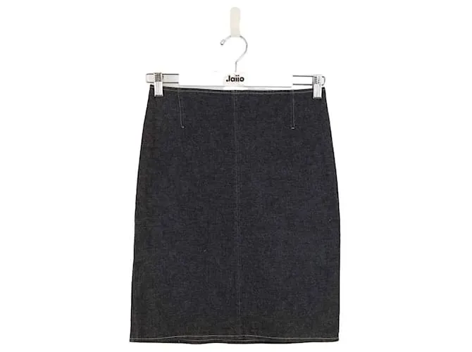 Paco Rabanne Gonna di cotone Blu