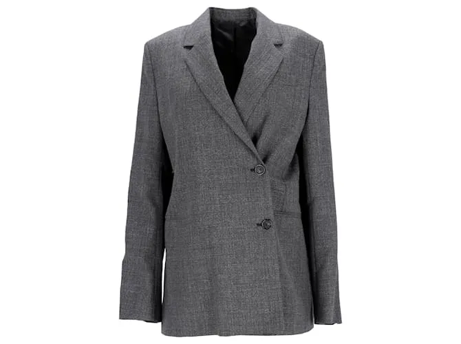 Blazer monopetto asimmetrico Totême in poliestere grigio