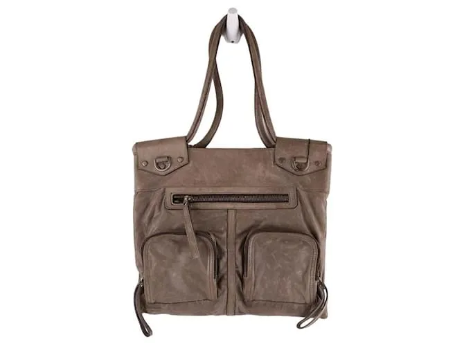 Lanvin Borsa a spalla in pelle Grigio