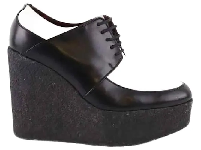 Céline Scarpe in pelle con lacci Bianco